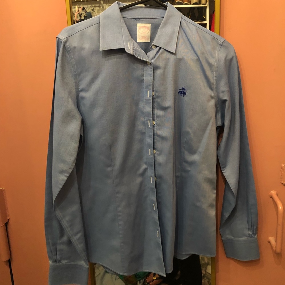 Brooks brothers blue button down